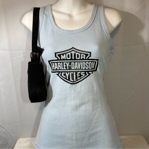 Harley-Davidson Sky Blue Sleeveless Top